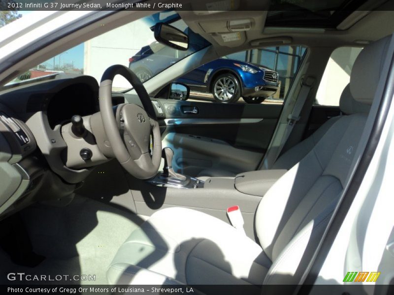Moonlight White / Graphite 2012 Infiniti G 37 Journey Sedan