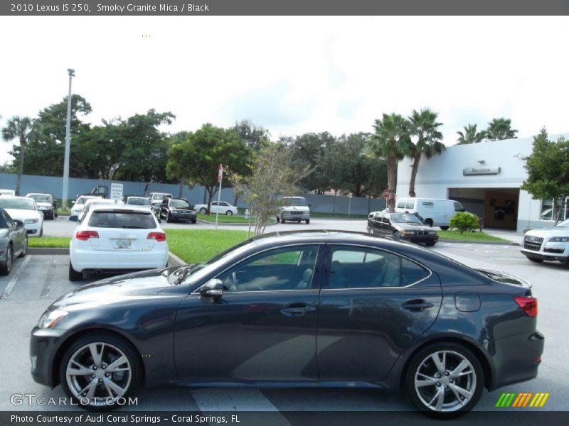 Smoky Granite Mica / Black 2010 Lexus IS 250