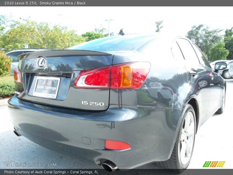 Smoky Granite Mica / Black 2010 Lexus IS 250