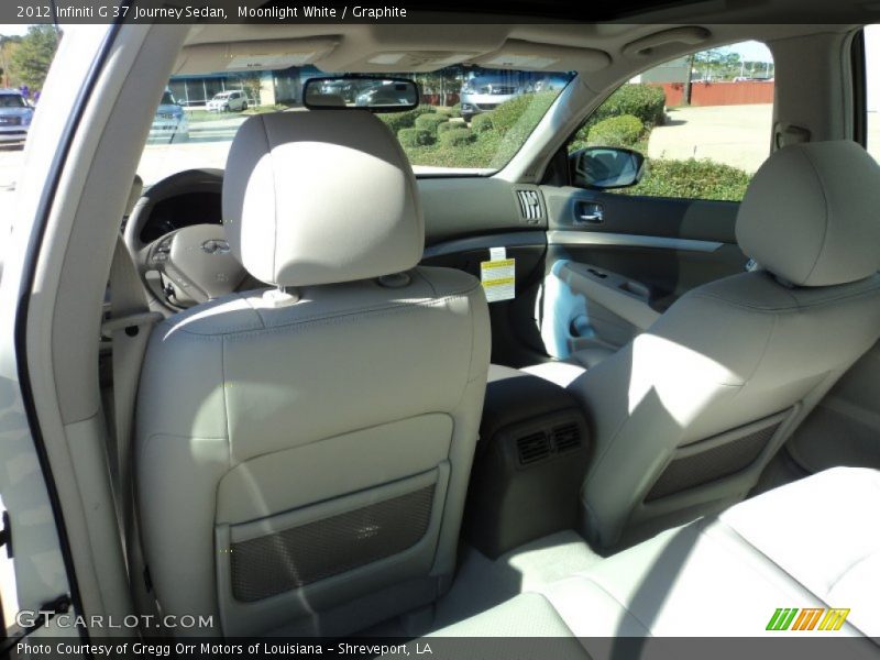 Moonlight White / Graphite 2012 Infiniti G 37 Journey Sedan