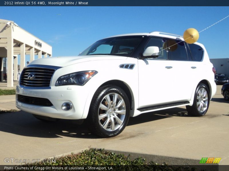 Moonlight White / Wheat 2012 Infiniti QX 56 4WD