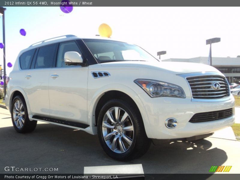 Moonlight White / Wheat 2012 Infiniti QX 56 4WD