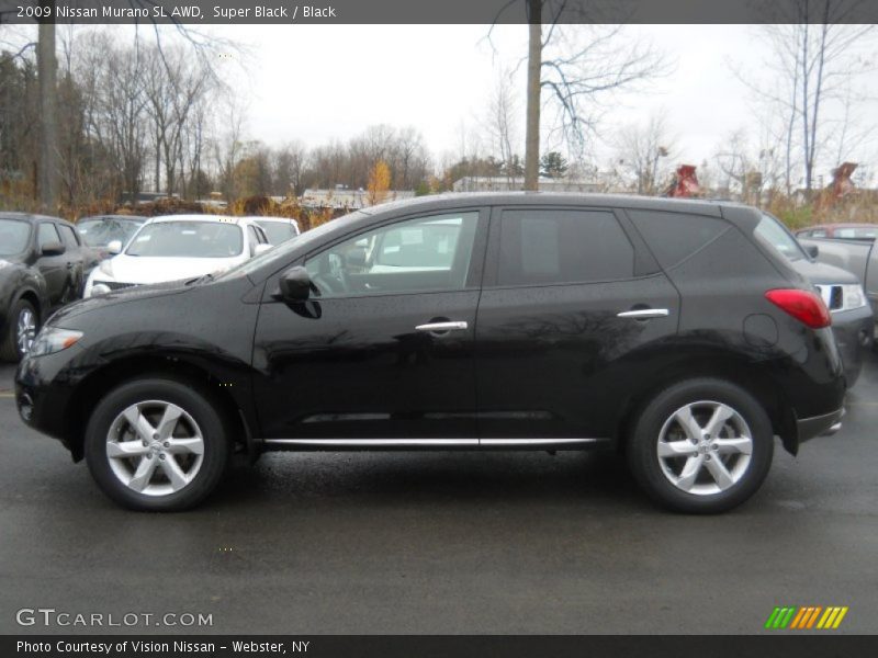 Super Black / Black 2009 Nissan Murano SL AWD