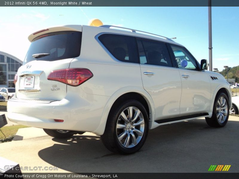 Moonlight White / Wheat 2012 Infiniti QX 56 4WD