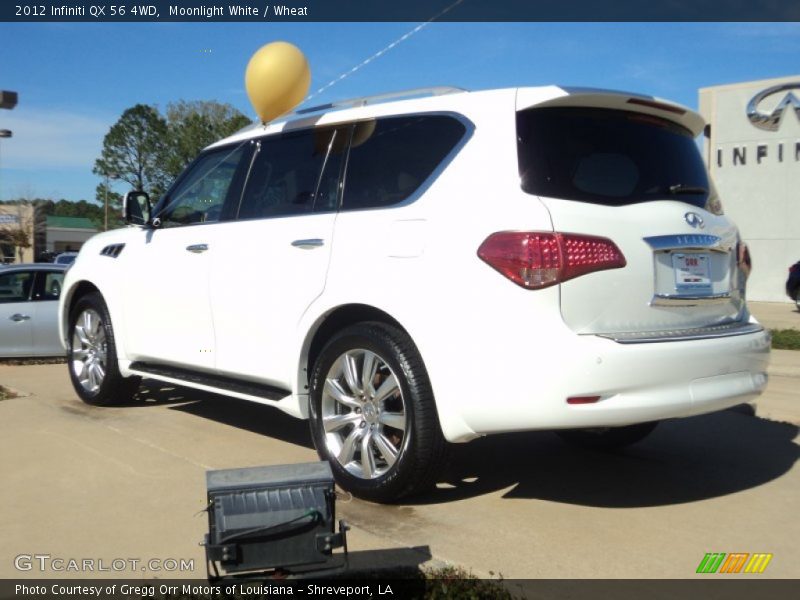 Moonlight White / Wheat 2012 Infiniti QX 56 4WD