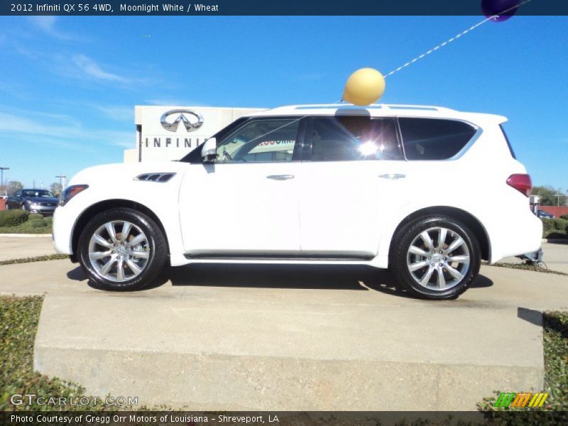 Moonlight White / Wheat 2012 Infiniti QX 56 4WD