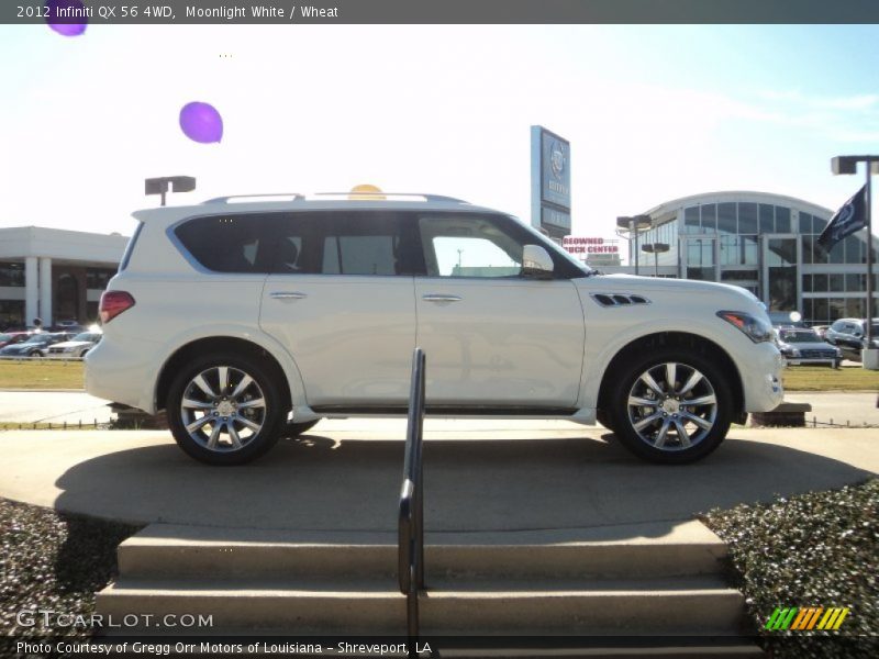 Moonlight White / Wheat 2012 Infiniti QX 56 4WD