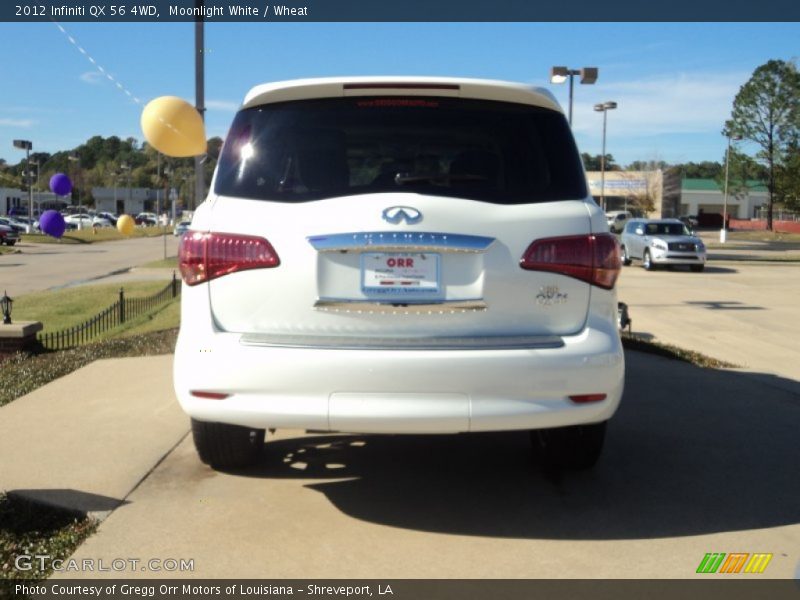 Moonlight White / Wheat 2012 Infiniti QX 56 4WD