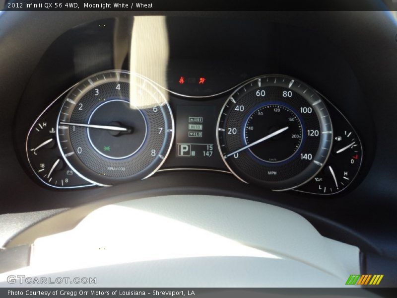 Moonlight White / Wheat 2012 Infiniti QX 56 4WD