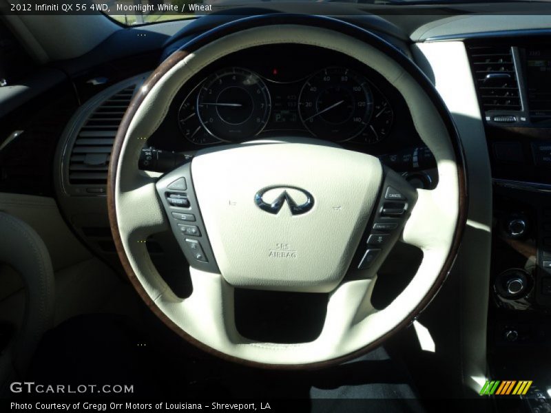 Moonlight White / Wheat 2012 Infiniti QX 56 4WD