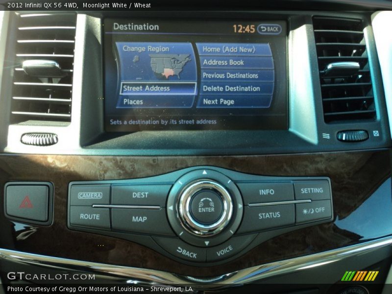Moonlight White / Wheat 2012 Infiniti QX 56 4WD