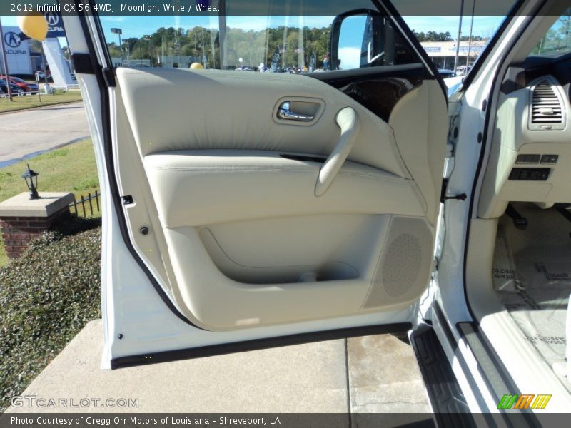 Moonlight White / Wheat 2012 Infiniti QX 56 4WD