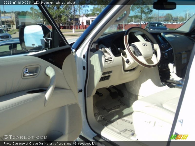 Moonlight White / Wheat 2012 Infiniti QX 56 4WD