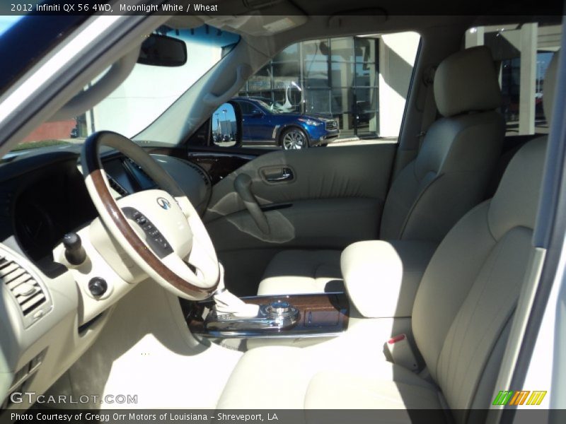 Moonlight White / Wheat 2012 Infiniti QX 56 4WD