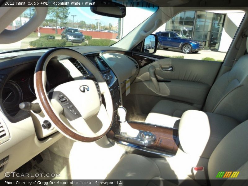 Moonlight White / Wheat 2012 Infiniti QX 56 4WD