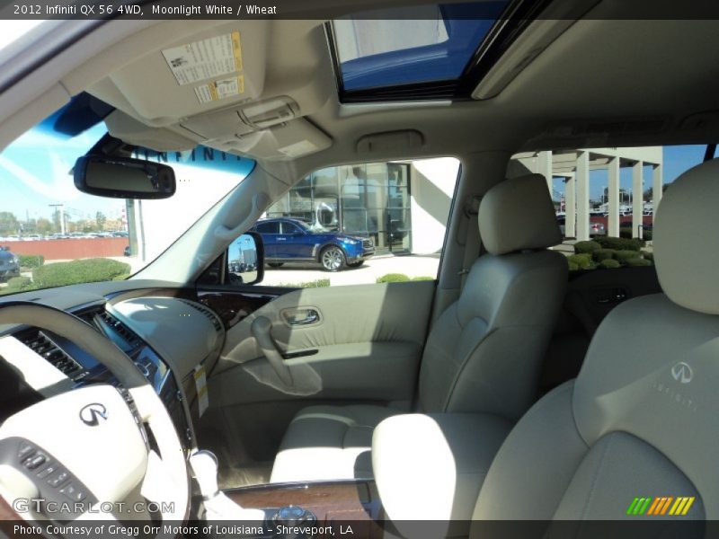 Moonlight White / Wheat 2012 Infiniti QX 56 4WD