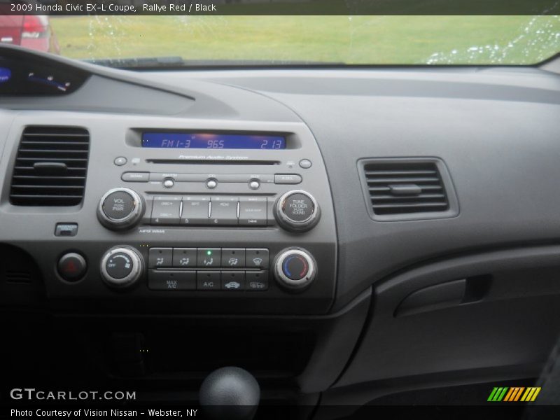 Rallye Red / Black 2009 Honda Civic EX-L Coupe