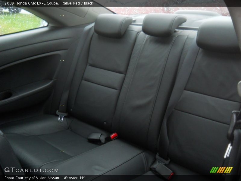 Rallye Red / Black 2009 Honda Civic EX-L Coupe