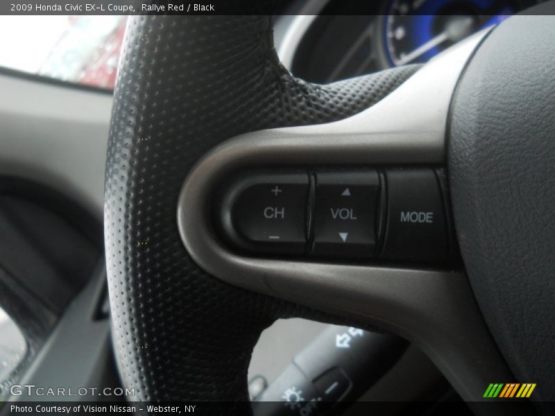 Rallye Red / Black 2009 Honda Civic EX-L Coupe