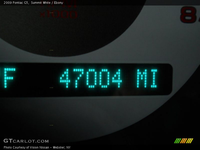 Summit White / Ebony 2009 Pontiac G5