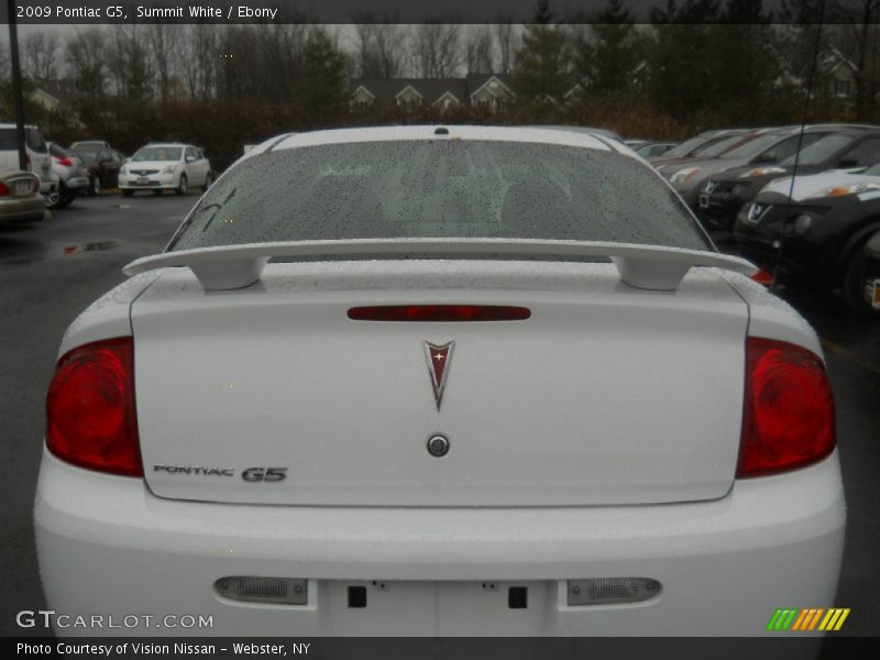 Summit White / Ebony 2009 Pontiac G5