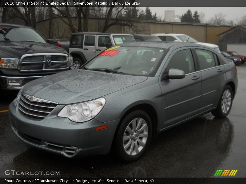 Silver Steel Metallic / Dark Slate Gray 2010 Chrysler Sebring Limited Sedan