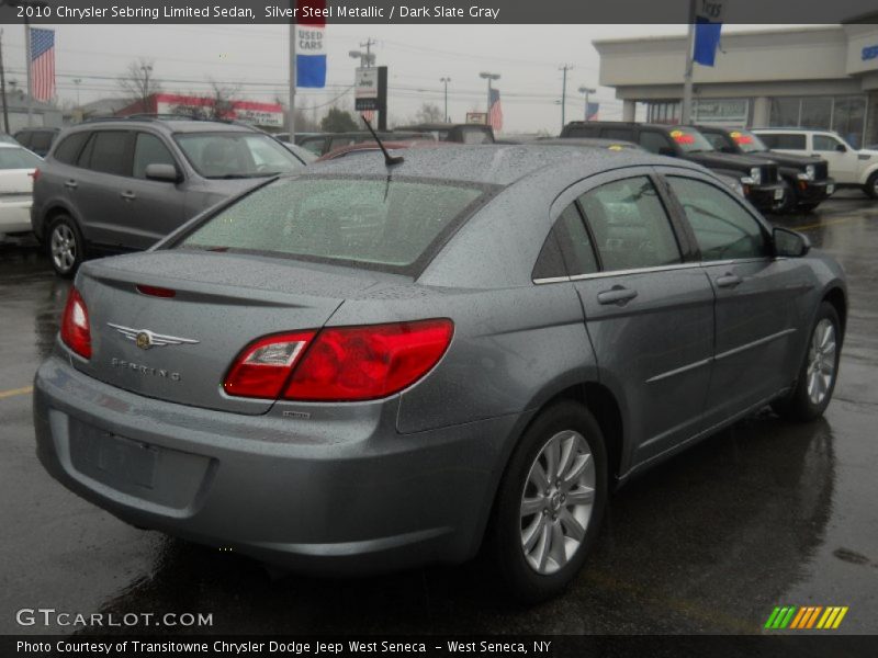 Silver Steel Metallic / Dark Slate Gray 2010 Chrysler Sebring Limited Sedan