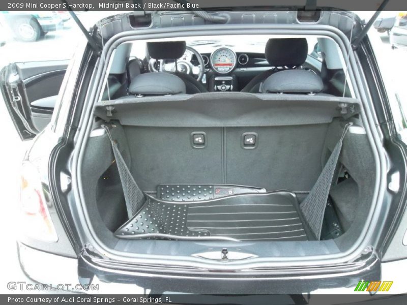 Midnight Black / Black/Pacific Blue 2009 Mini Cooper S Hardtop