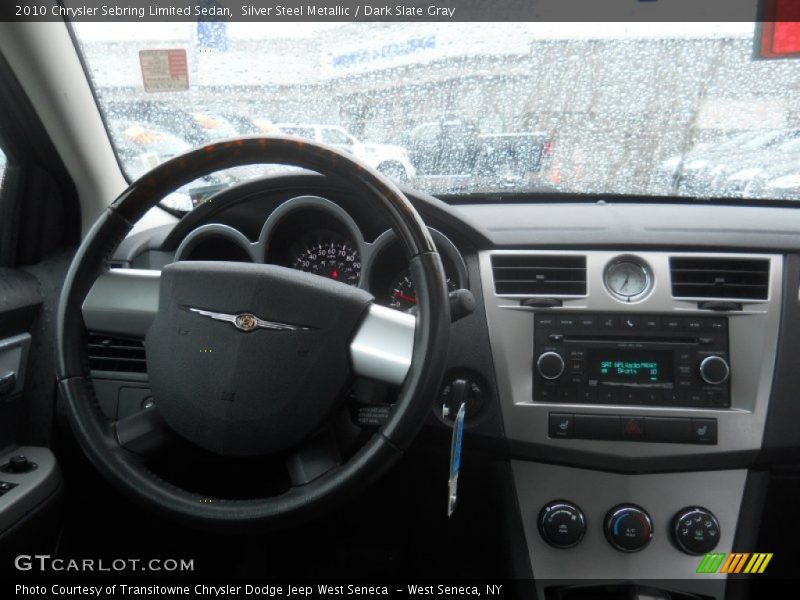 Silver Steel Metallic / Dark Slate Gray 2010 Chrysler Sebring Limited Sedan