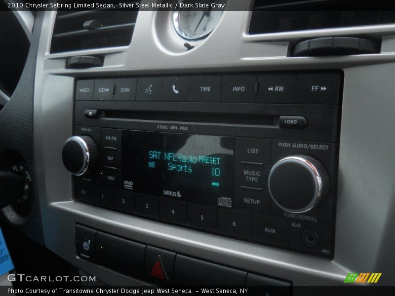 Silver Steel Metallic / Dark Slate Gray 2010 Chrysler Sebring Limited Sedan