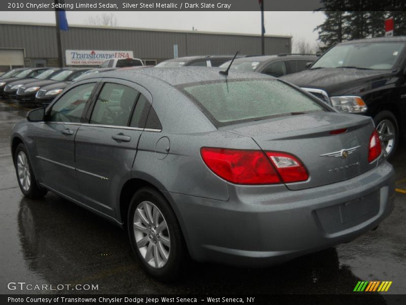 Silver Steel Metallic / Dark Slate Gray 2010 Chrysler Sebring Limited Sedan