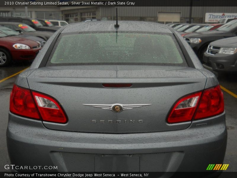 Silver Steel Metallic / Dark Slate Gray 2010 Chrysler Sebring Limited Sedan