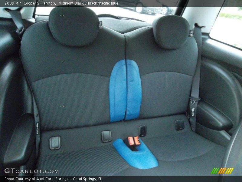 Midnight Black / Black/Pacific Blue 2009 Mini Cooper S Hardtop