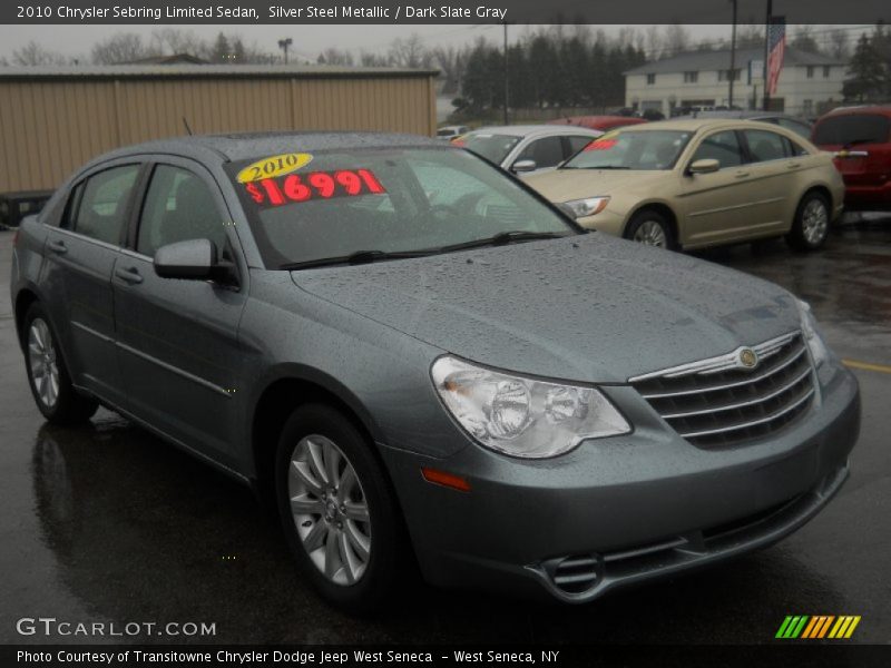 Silver Steel Metallic / Dark Slate Gray 2010 Chrysler Sebring Limited Sedan