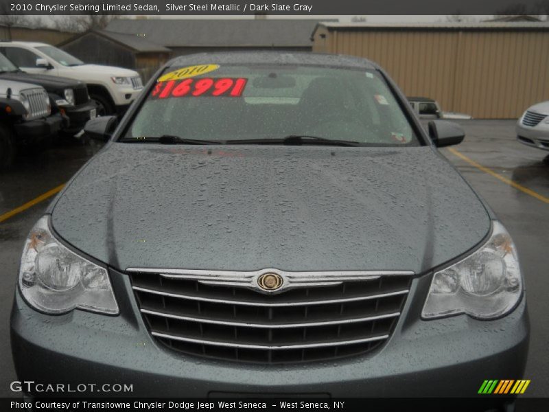 Silver Steel Metallic / Dark Slate Gray 2010 Chrysler Sebring Limited Sedan