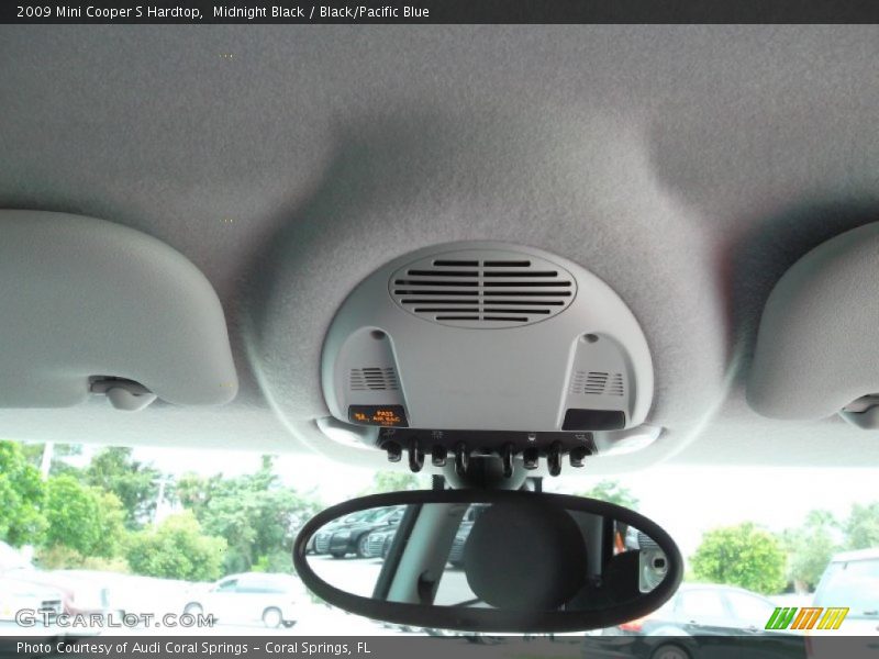 Midnight Black / Black/Pacific Blue 2009 Mini Cooper S Hardtop