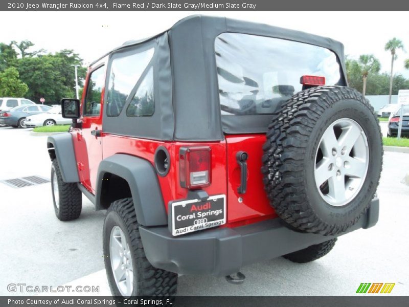 Flame Red / Dark Slate Gray/Medium Slate Gray 2010 Jeep Wrangler Rubicon 4x4
