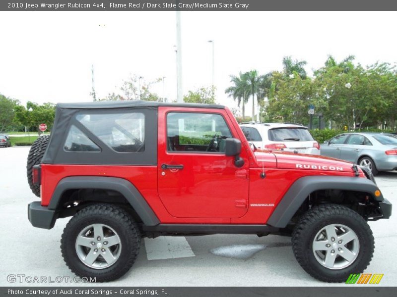 Flame Red / Dark Slate Gray/Medium Slate Gray 2010 Jeep Wrangler Rubicon 4x4
