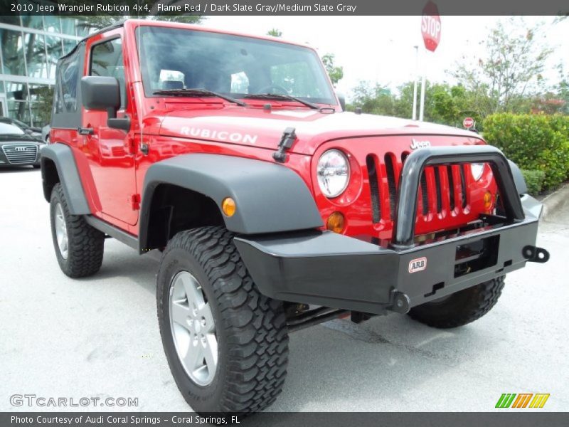 Flame Red / Dark Slate Gray/Medium Slate Gray 2010 Jeep Wrangler Rubicon 4x4