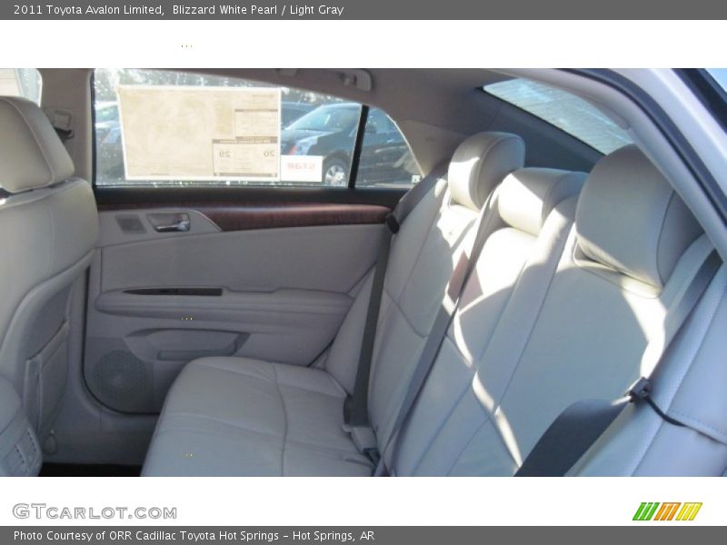 Blizzard White Pearl / Light Gray 2011 Toyota Avalon Limited