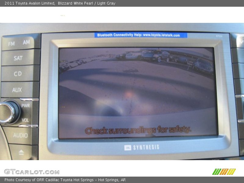 Blizzard White Pearl / Light Gray 2011 Toyota Avalon Limited
