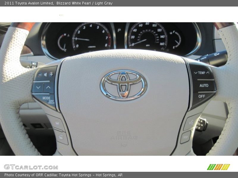 Blizzard White Pearl / Light Gray 2011 Toyota Avalon Limited
