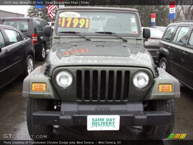 Deep Beryl Green Pearl / Khaki 2006 Jeep Wrangler SE 4x4