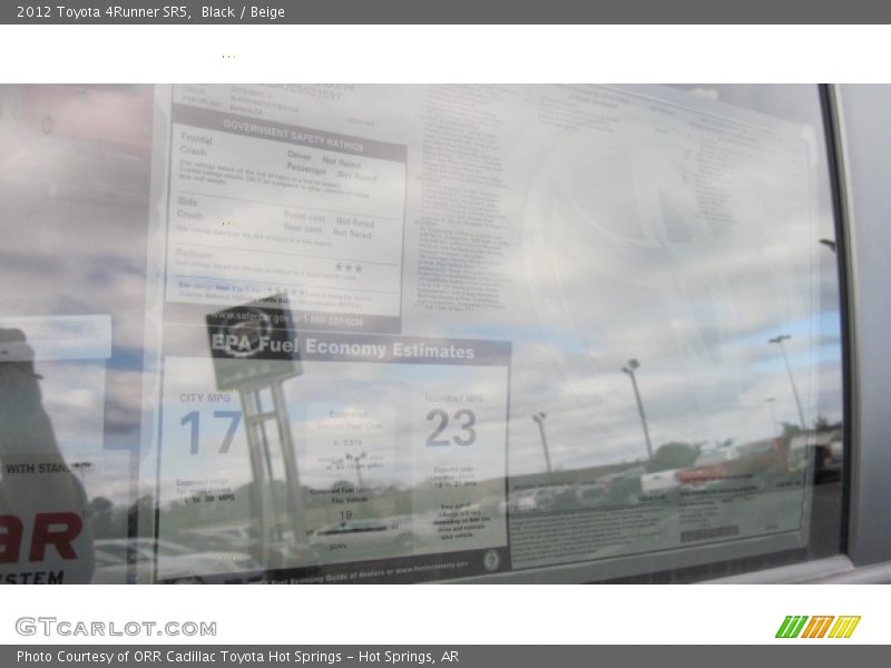 Black / Beige 2012 Toyota 4Runner SR5