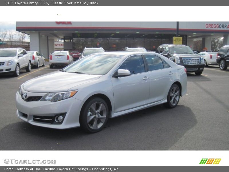 Classic Silver Metallic / Black 2012 Toyota Camry SE V6