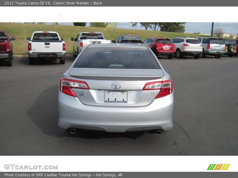 Classic Silver Metallic / Black 2012 Toyota Camry SE V6