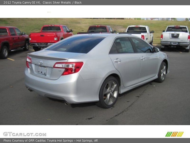 Classic Silver Metallic / Black 2012 Toyota Camry SE V6