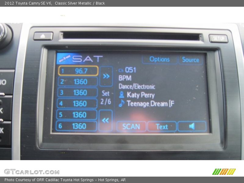 Classic Silver Metallic / Black 2012 Toyota Camry SE V6