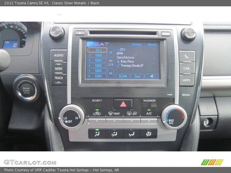 Classic Silver Metallic / Black 2012 Toyota Camry SE V6
