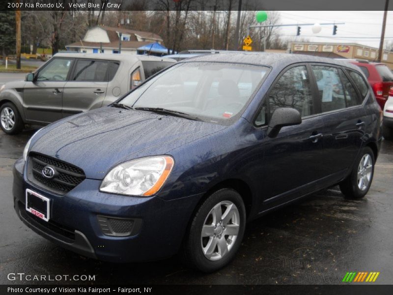 Velvet Blue / Gray 2007 Kia Rondo LX